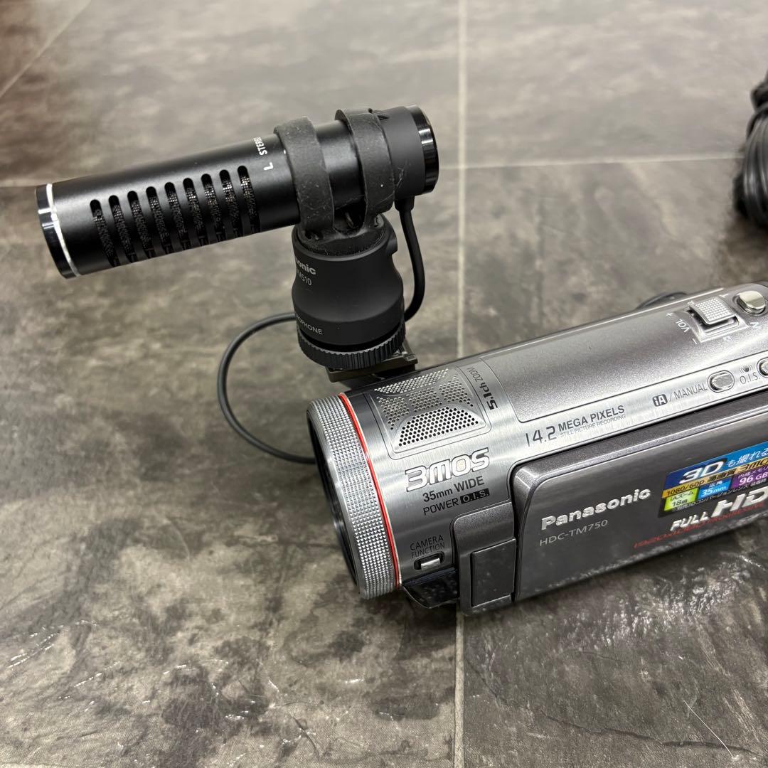 パナソニック HDC-TM750 ワイドレンズ マイク ハンディカメラ
