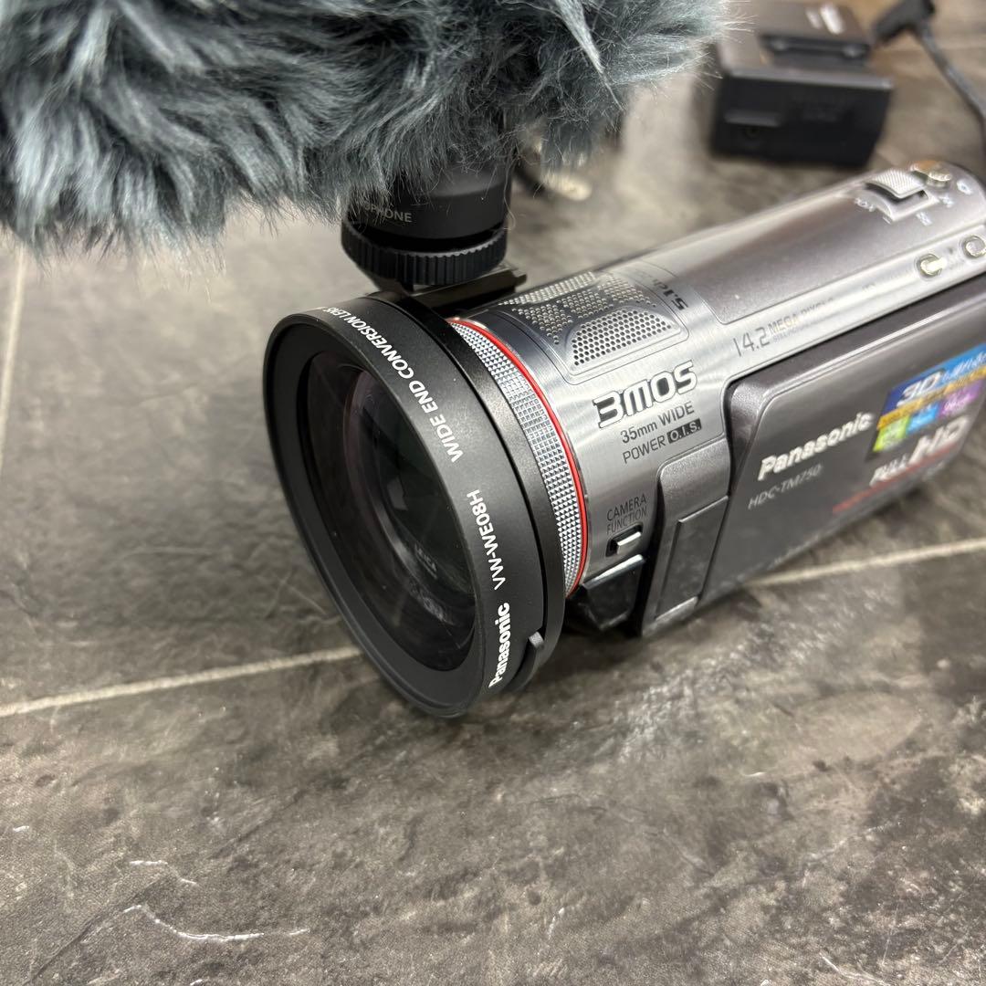 パナソニック HDC-TM750 ワイドレンズ マイク ハンディカメラ