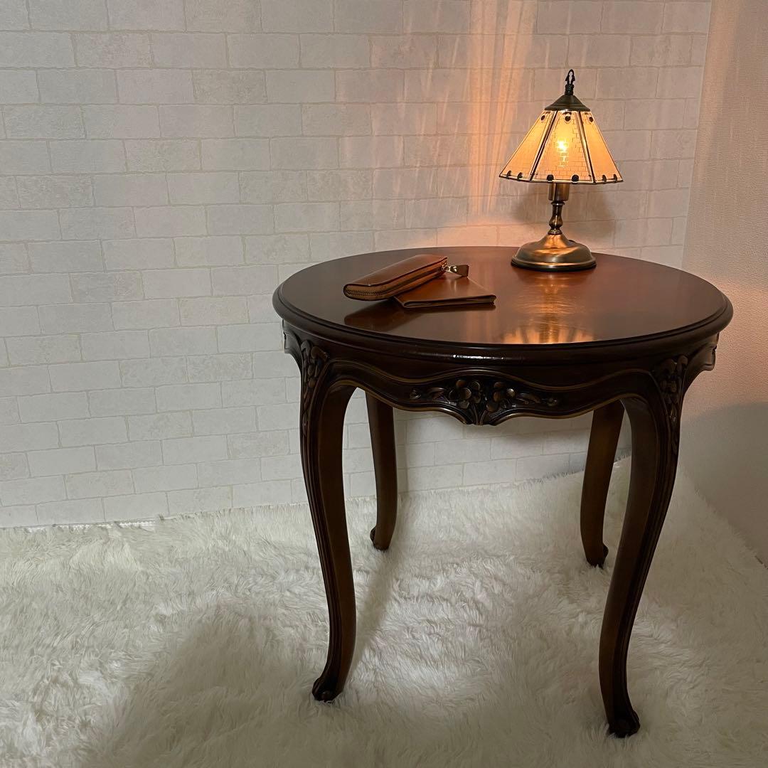 カリモク　ドマーニシリーズ　GMGH520○ / ルイ15世 丸型サイドテーブル