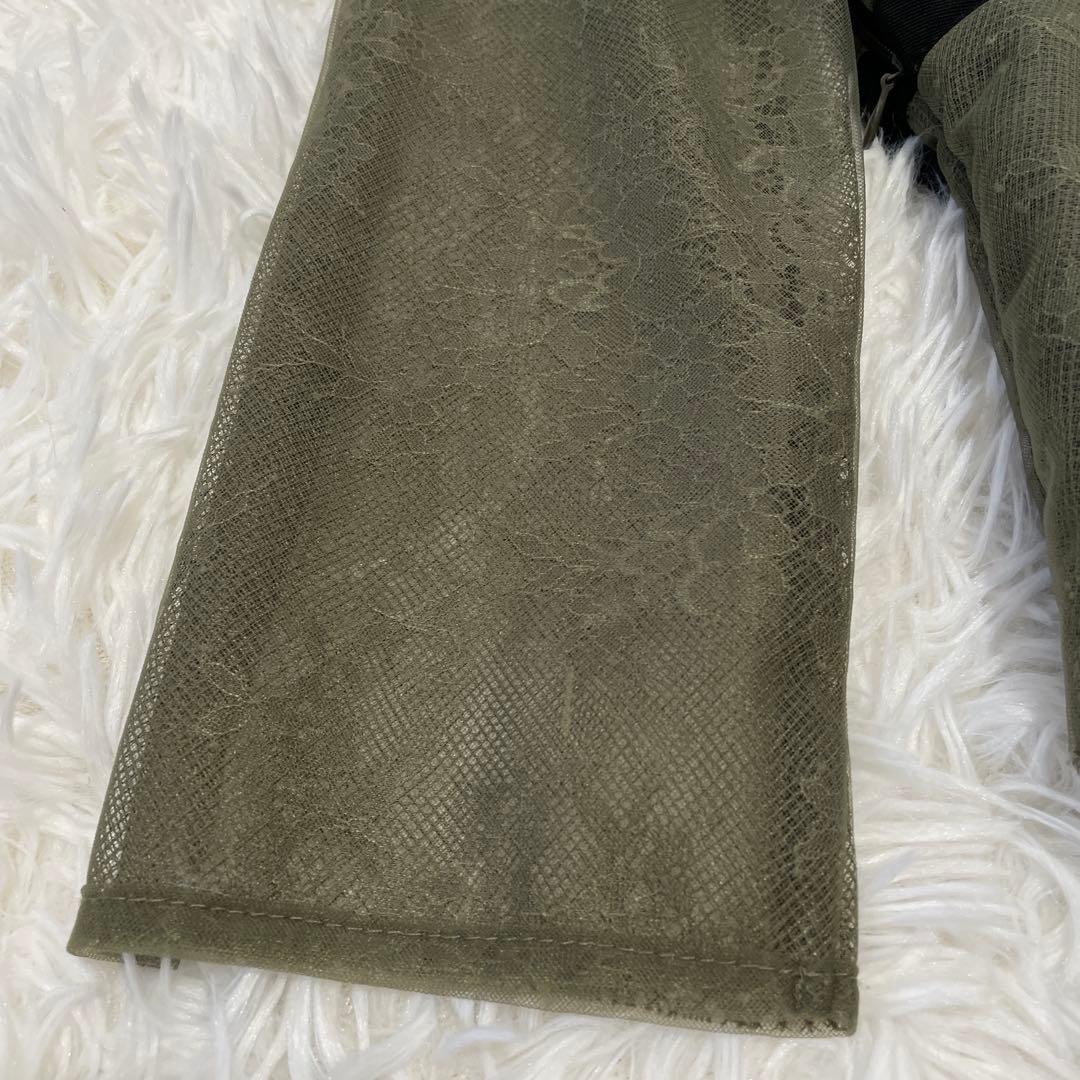 【美品】LEJA 総レース花柄ロングワンピースドレス L