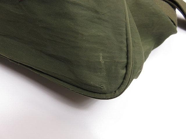 【値下げ】パパス　ナイロンボストンバッグ　ワッペン付き　旅行　鞄　グリーン