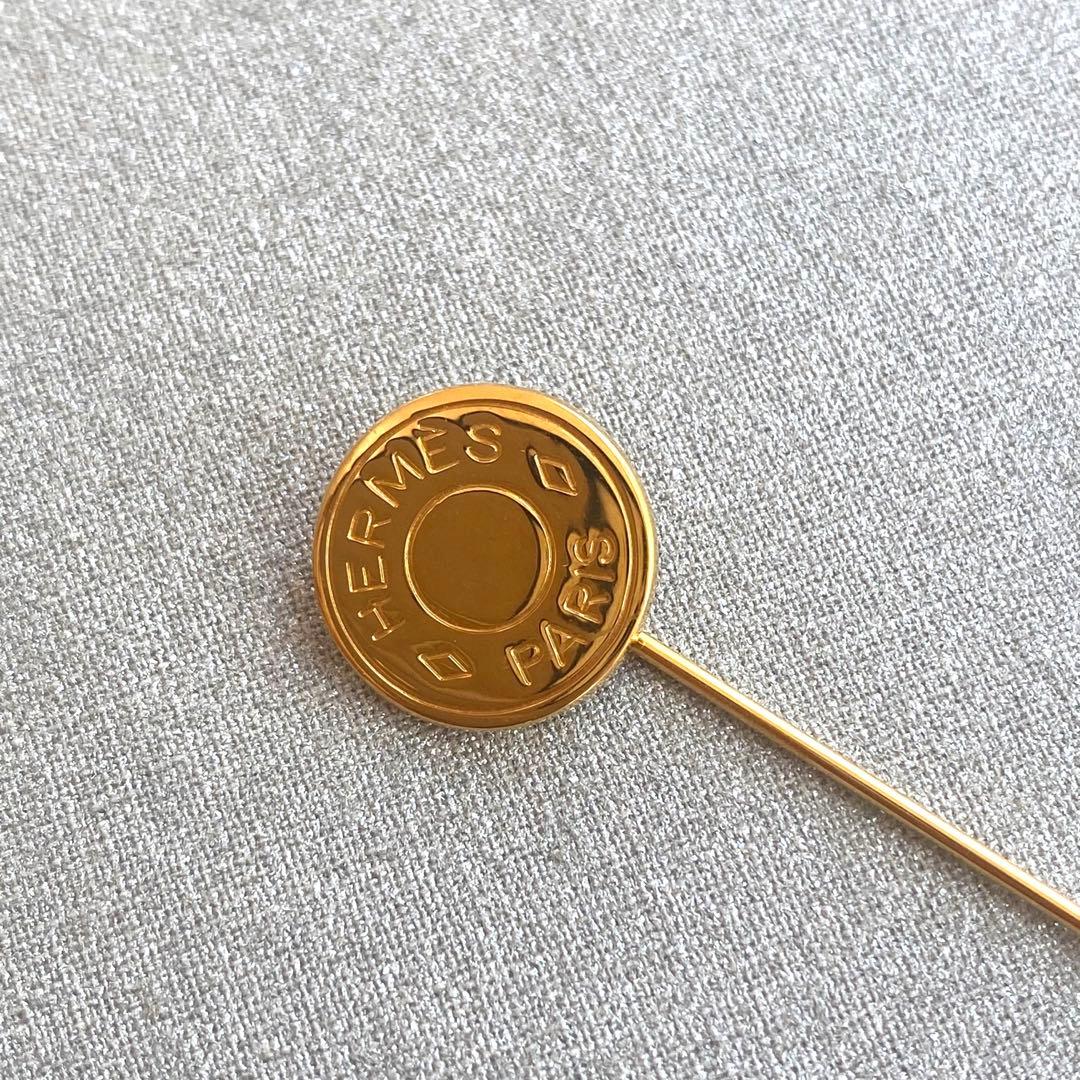 専用です　　【未使用美品】エルメス　ピンブローチ　ゴールド　アクセサリー