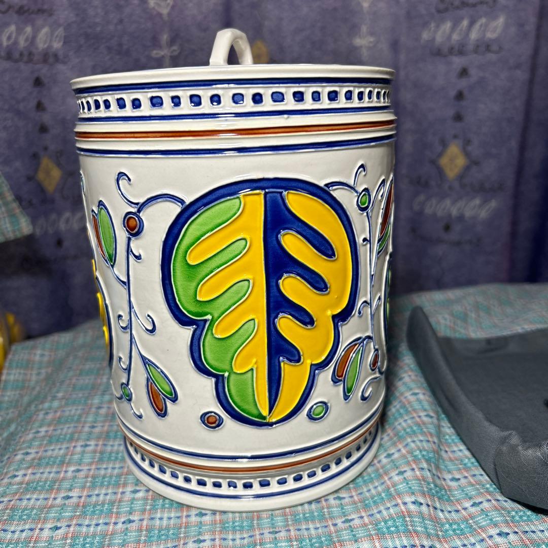 茶道具　水指　オランダ写 交趾釉　中村翠嵐