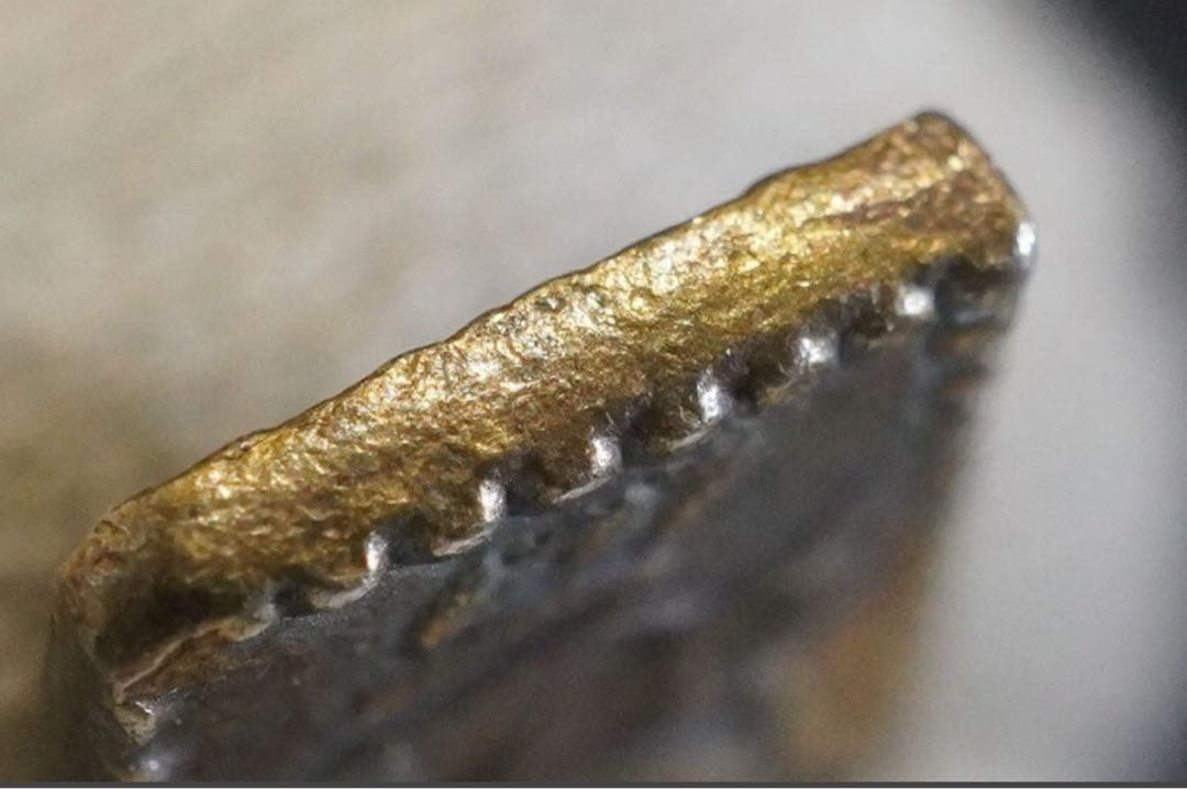 【本物保証】日本貨幣 天保二朱判金 約1.62ｇ 天保3年~安政5年