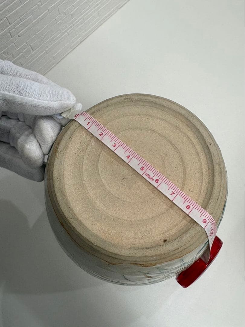 色絵秋草　水指　赤光作