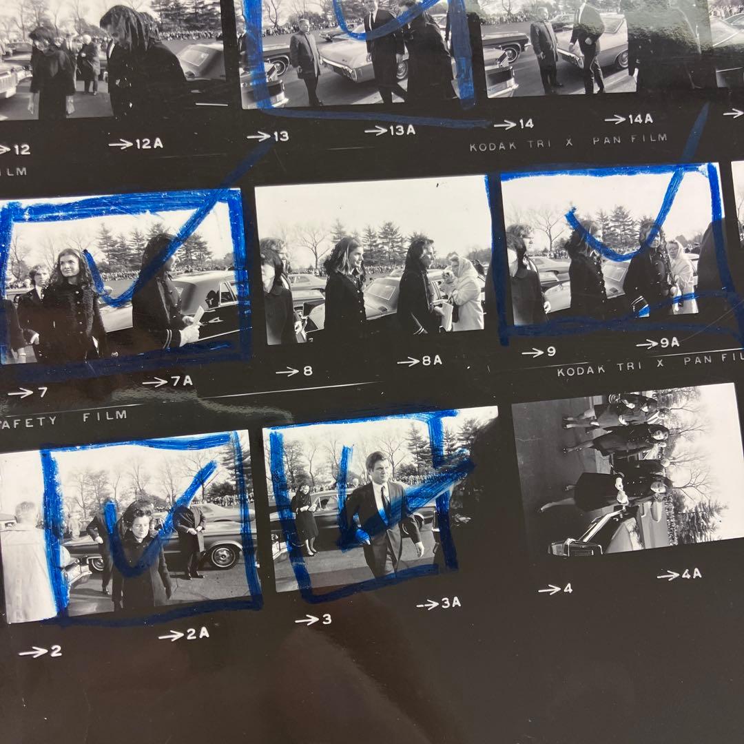 ジャクリーン・ケネディのスナップ写真（コンタクトプリント）