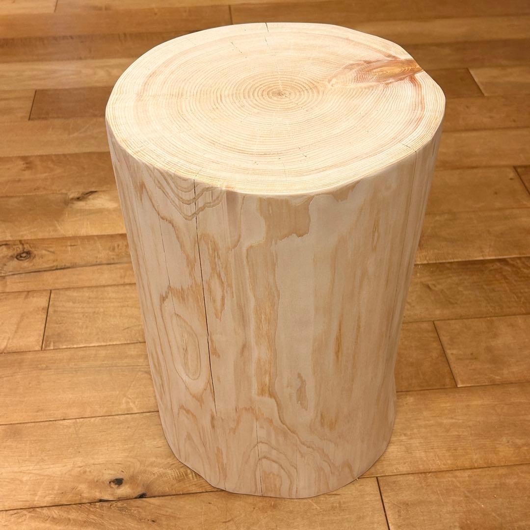 檜　丸太　椅子　スツール　No.1172