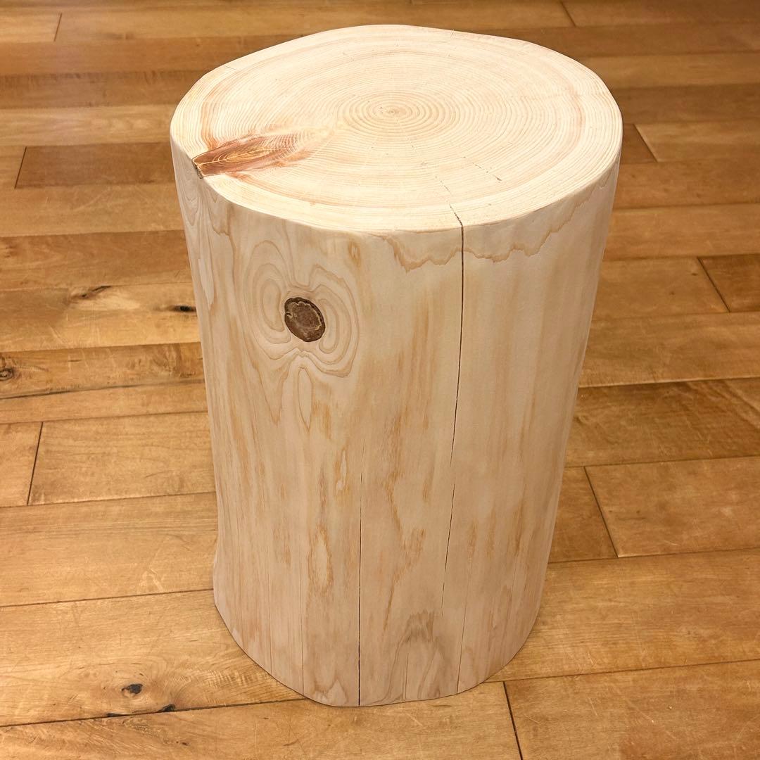 檜　丸太　椅子　スツール　No.1172