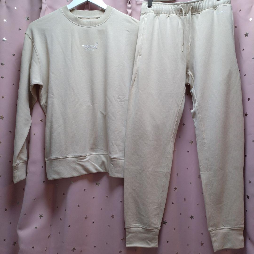 TENTIAL BAKUNE スウェット上下 ベージュ XS