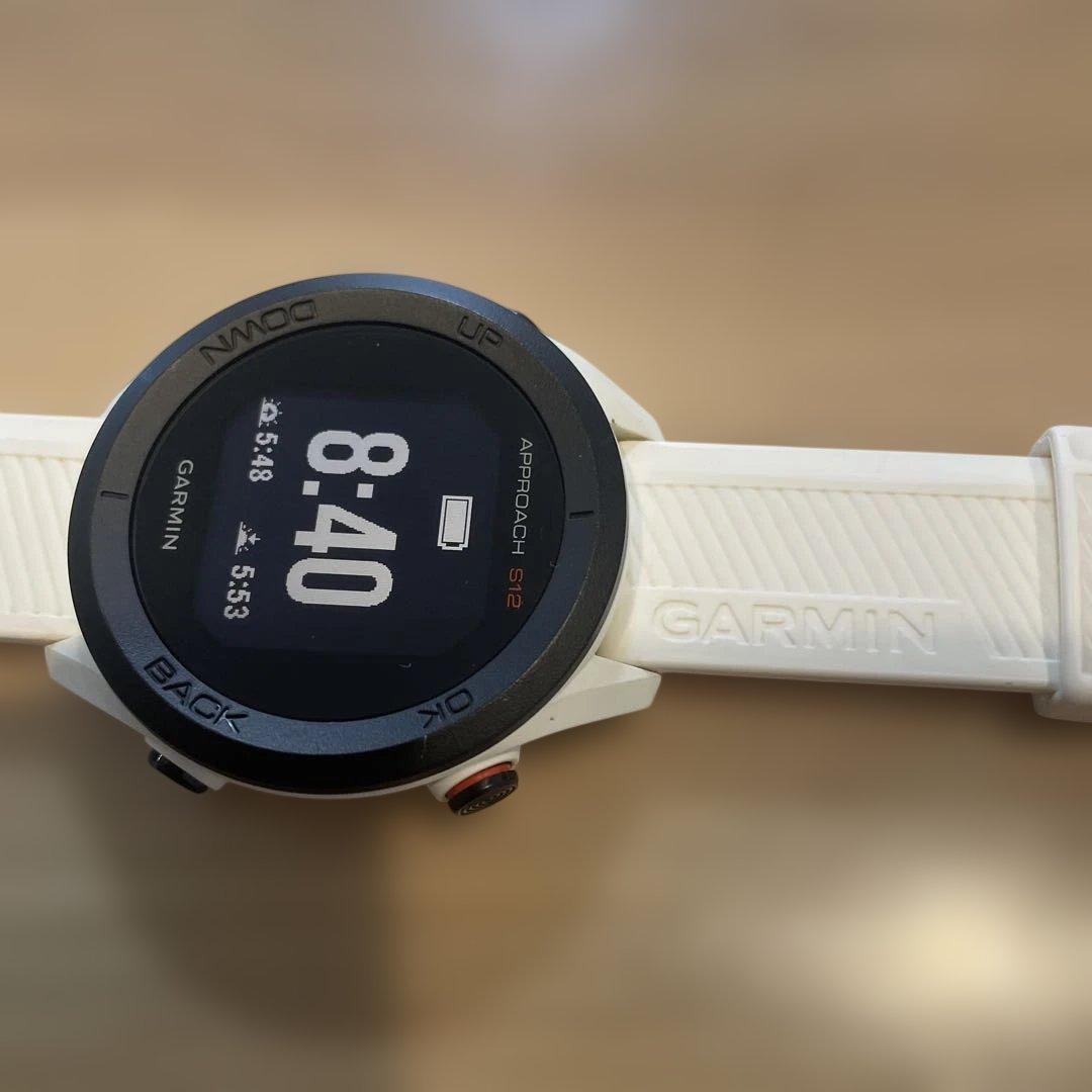 GARMIN スマートウォッチApproach S12 白 充電ケーブル