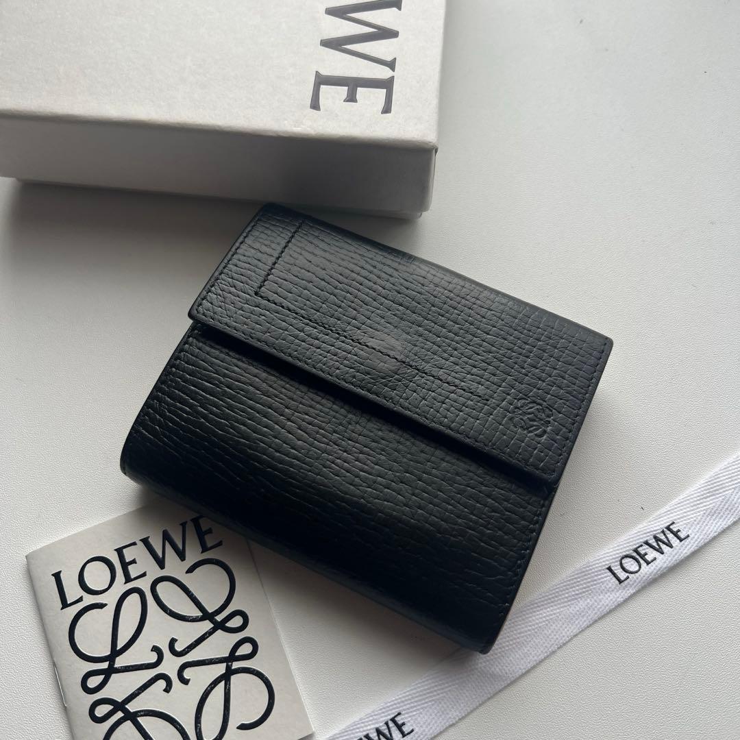 474 極上美品 LOEWE ロエベ 2つ折り財布