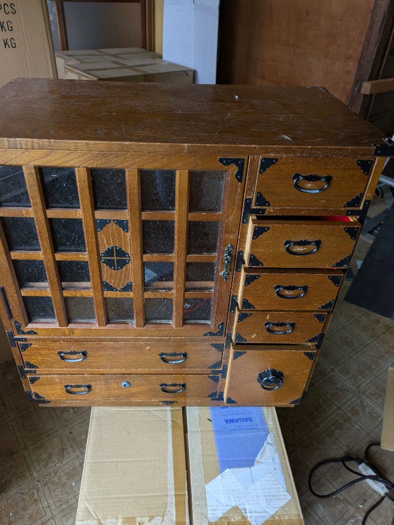 代箪笥　民藝箪笥　和箪笥　古家具　小箪笥　小棚　小引き出し鍵無し