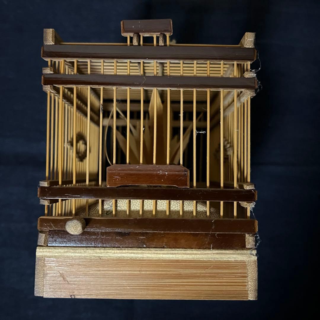 煎茶道具　千筋細工　虫籠　鈴虫置物　落款有り　お値下げしました