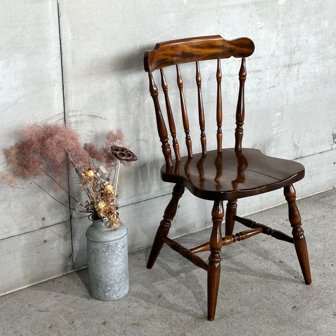 ✿昭和レトロ✿60s〜70s 飛騨産業 キツツキマーク ダイニングチェア