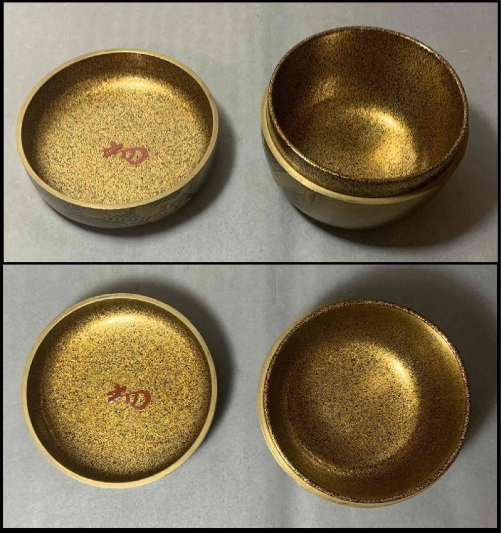 茶道具　海島鶴蒔絵大棗　裏千家　淡々斎　お書付