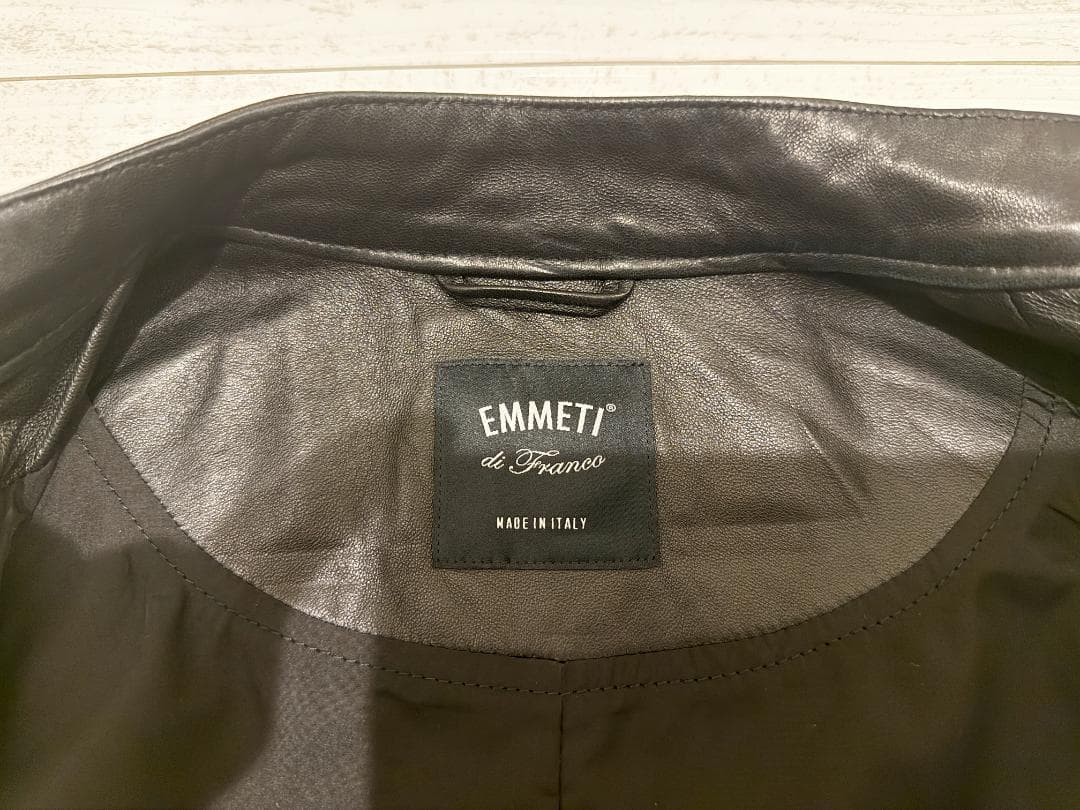 と*ー様 エンメティ ライダースジャケット ユリ/Juri ナッパレザー Emm