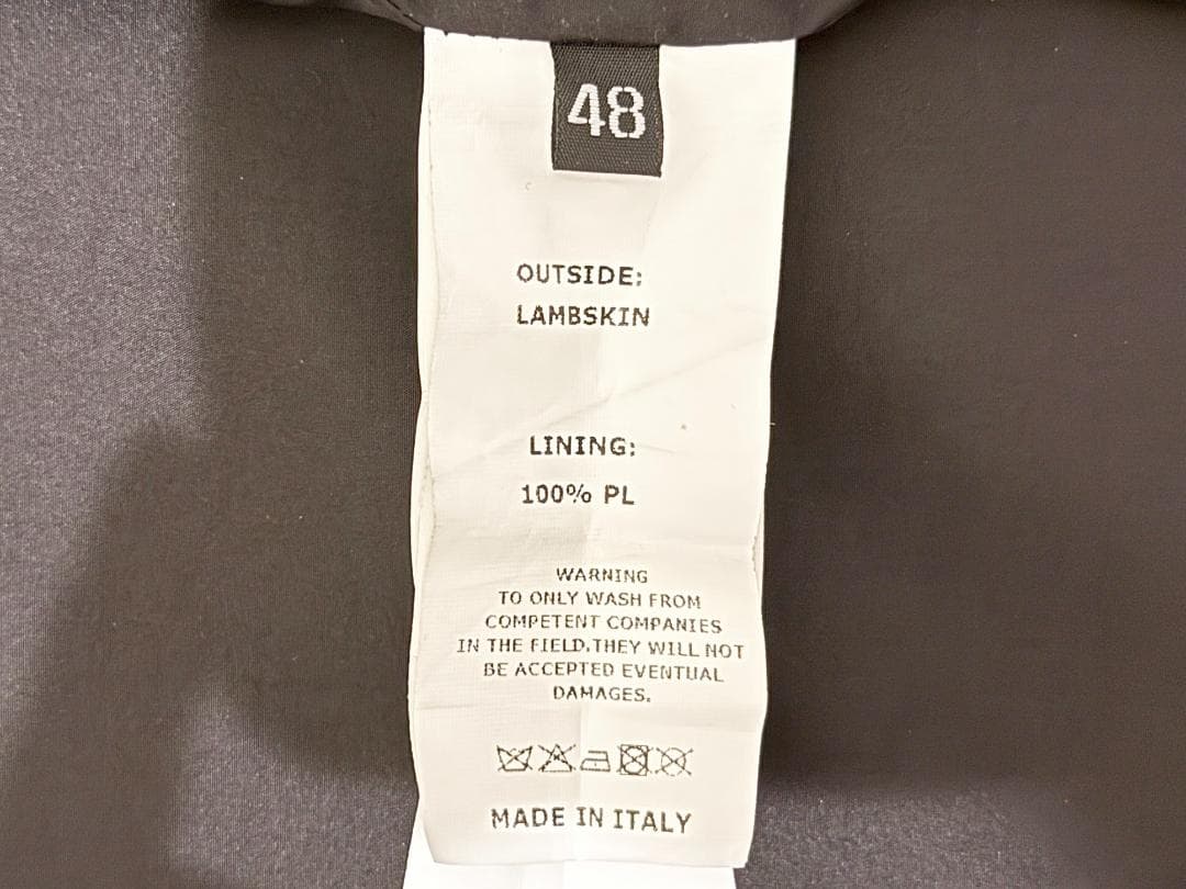 と*ー様 エンメティ ライダースジャケット ユリ/Juri ナッパレザー Emm