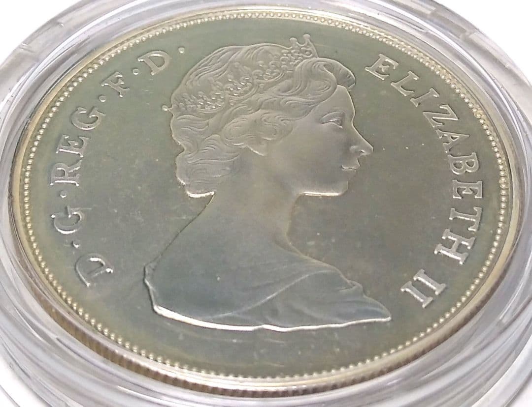 1980 クイーンマザー 生誕80年記念 25ペンス 銀貨⑤