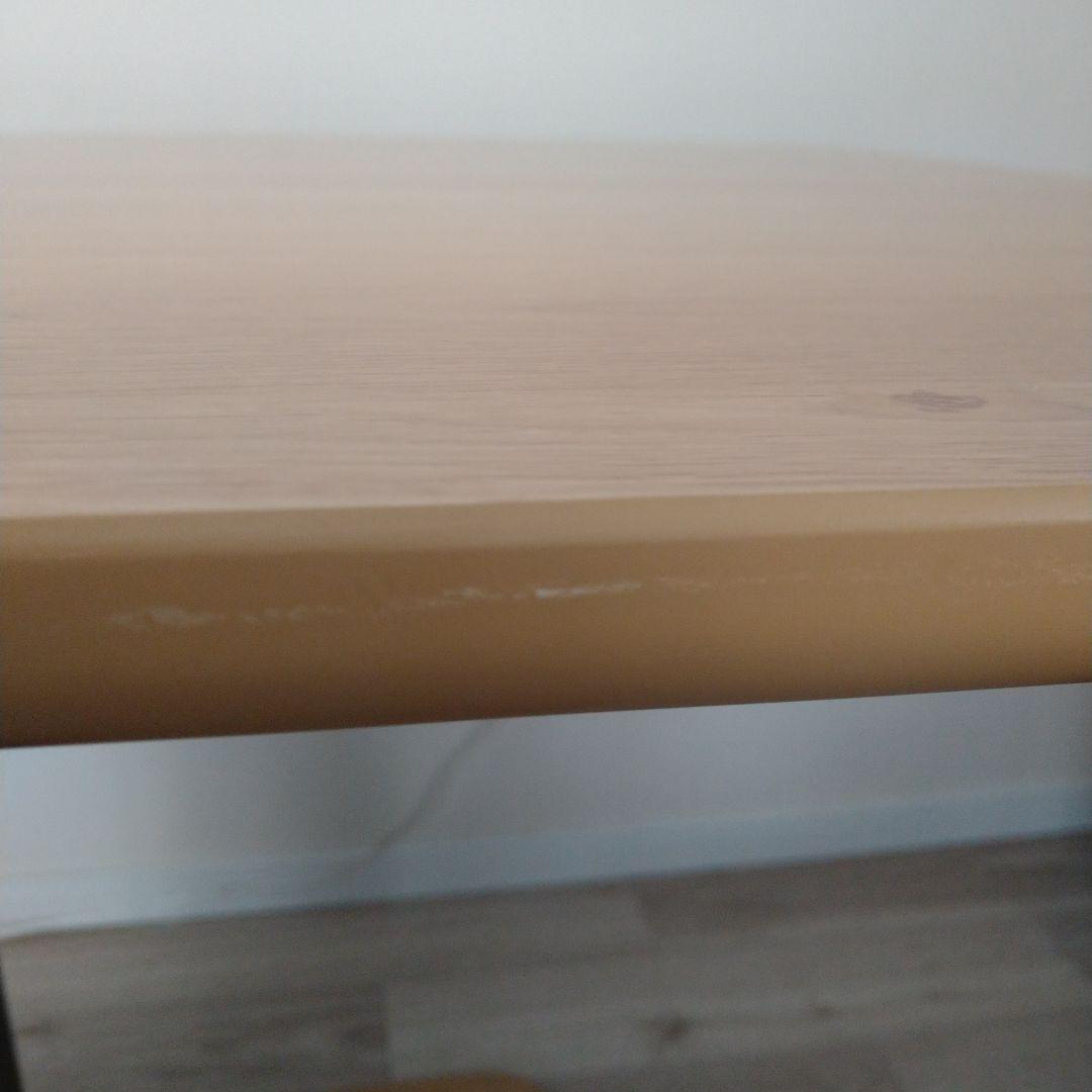 昇降式テーブル　120✕70 ナチュラルカラー　ダイニングテーブル