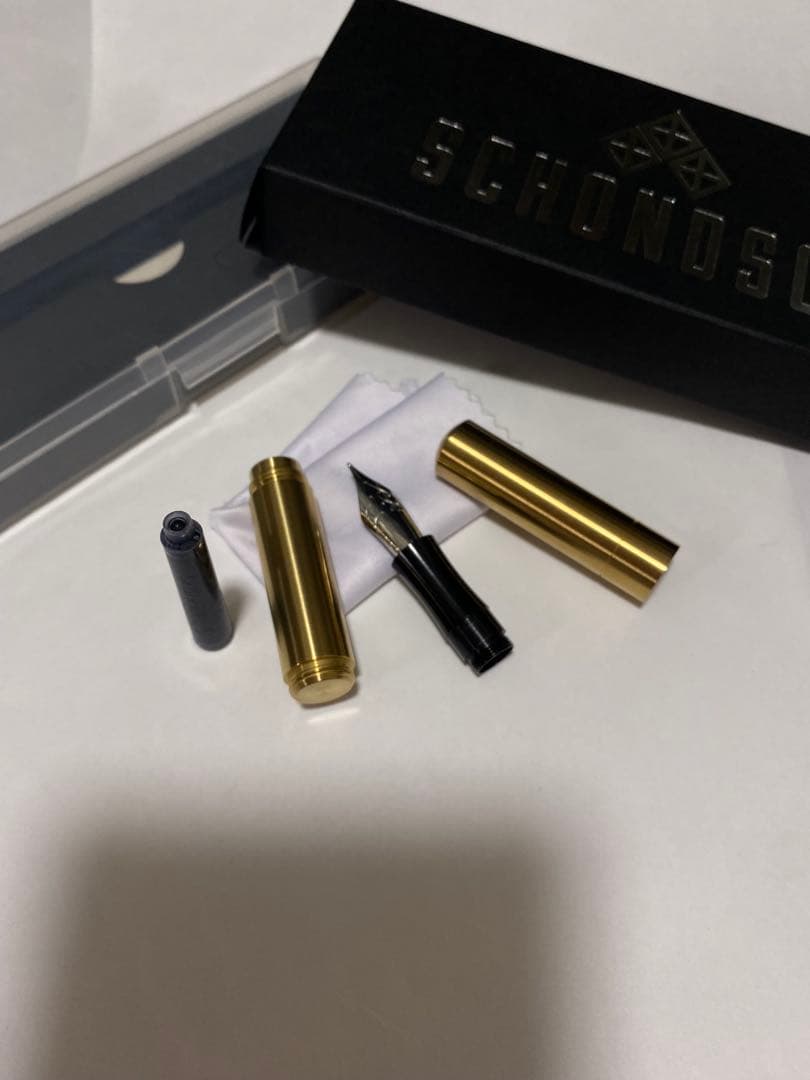 SCHONDSGN ショーンデザイン 万年筆 ポケットシックスブラス　ラスト１点