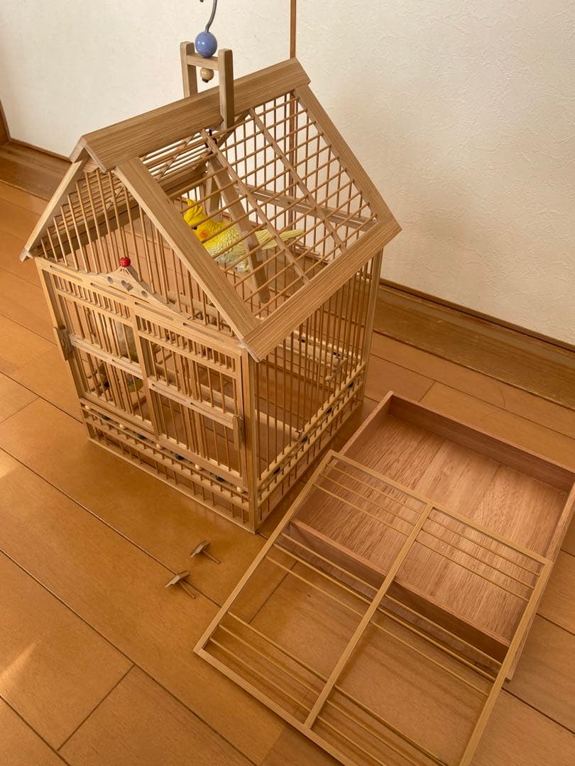 ⭐️限定値下げ　鳥籠　手作り　竹細工　工芸　匠⑤