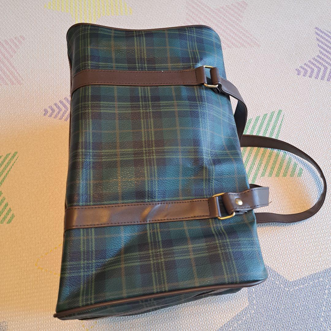 GREENWICH POLO CLUB ボストンバッグ タータンチェック柄　緑