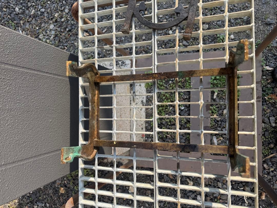 真鍮製　吉原五徳　猫足