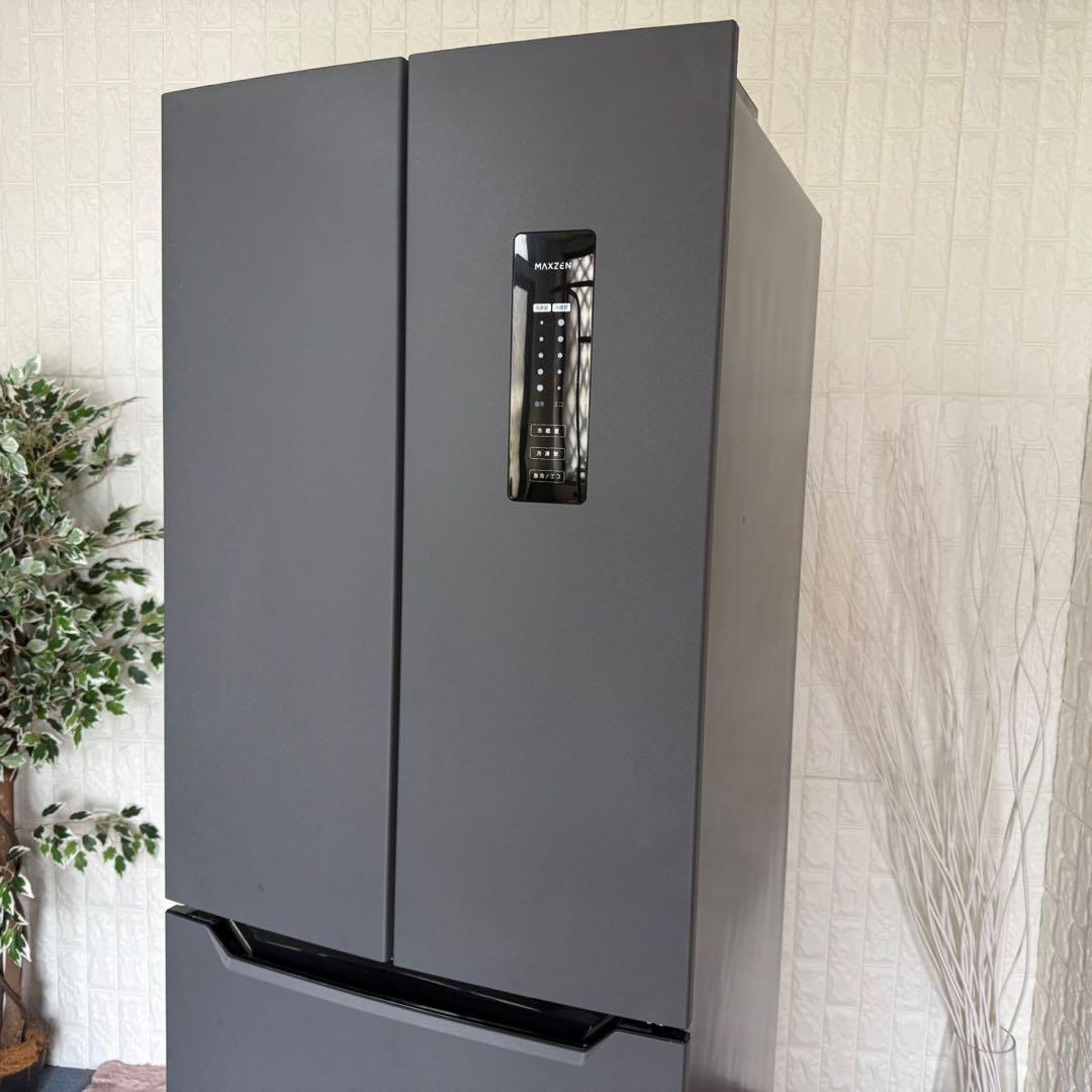 都内23区配送無料✨4ドア　冷蔵庫　マクスゼン　2024年　フレンチドア　美品