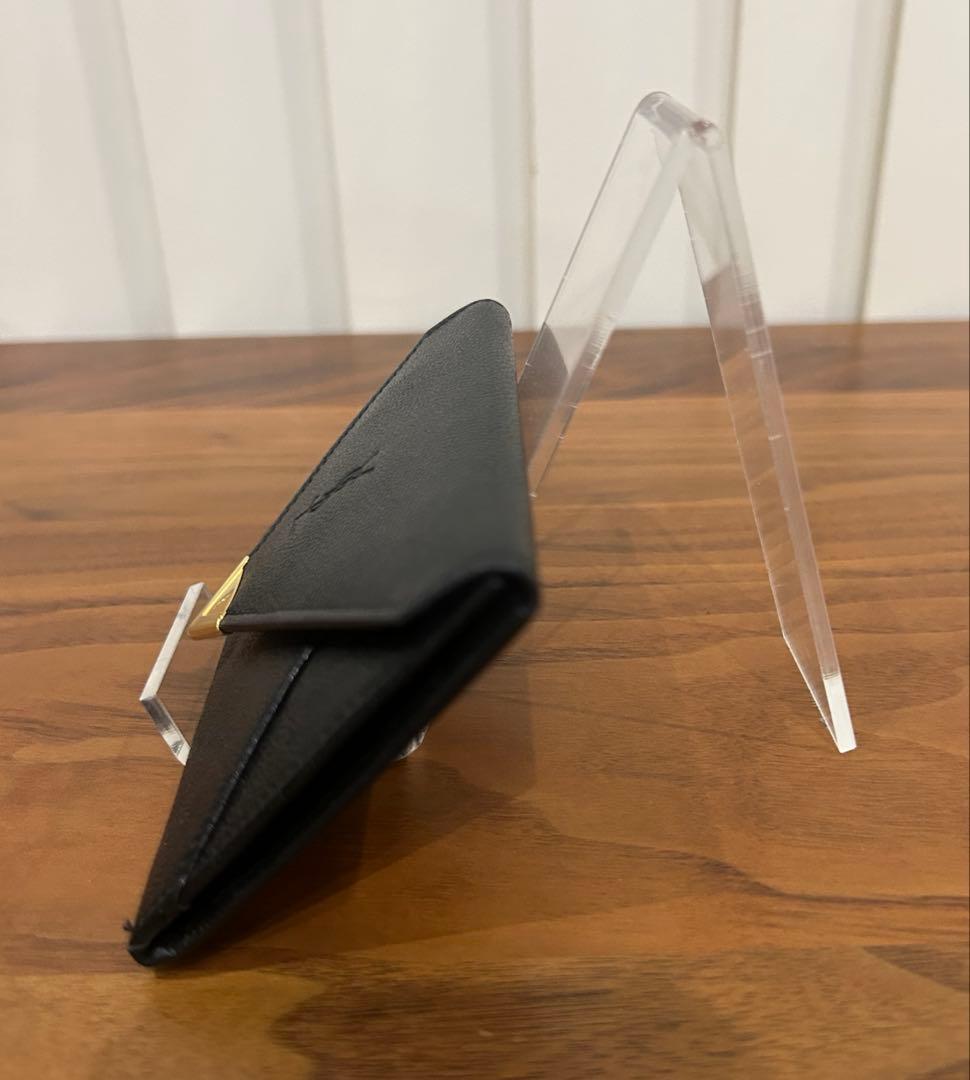 希少 本革 ヴィンテージYSLイヴサンローランケース 黒 匿名