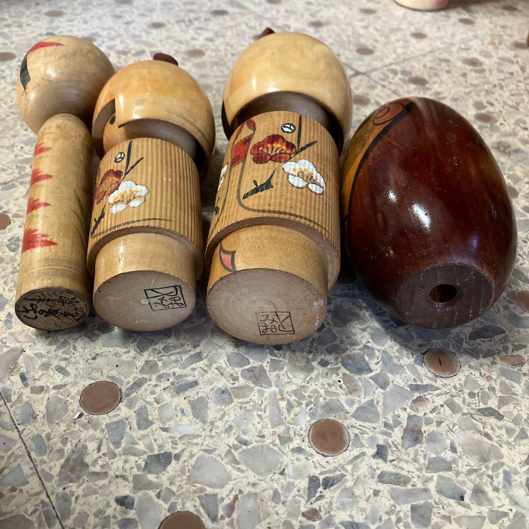 D壁 昭和レトロ こけし 小芥子 21体セット セット売り まとめ売り 木製