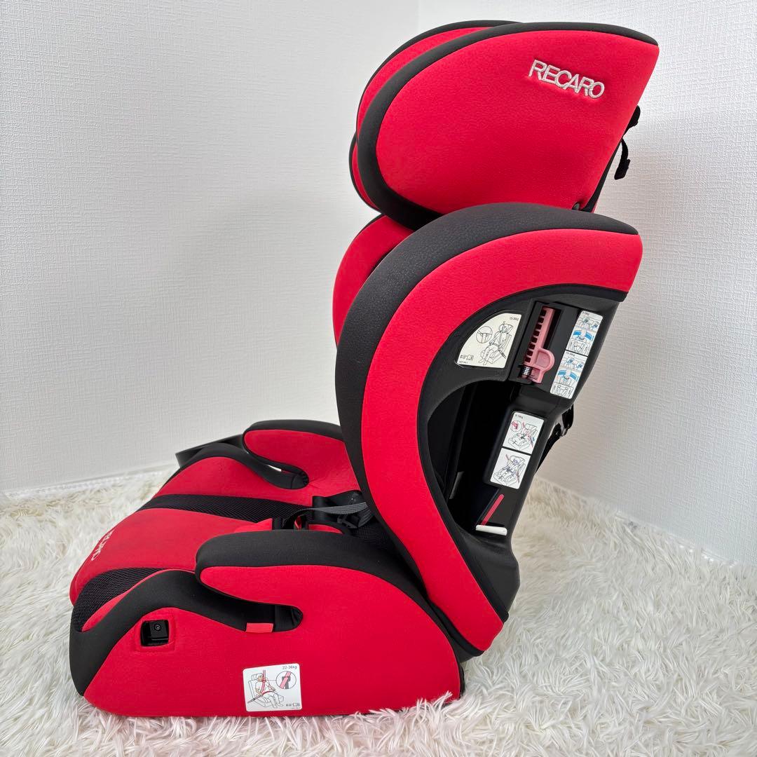 美品　RECARO ジュニアシート　キッズシート　チャイルドシート　赤