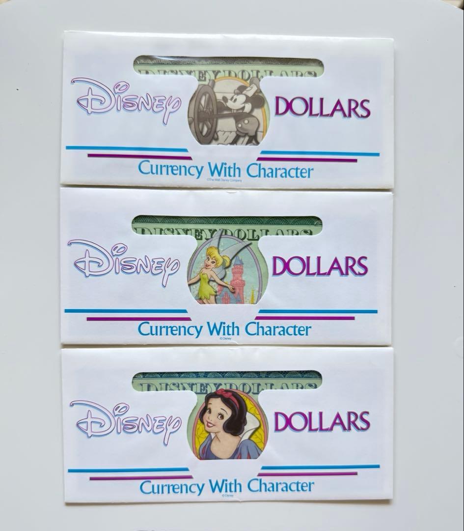 ディズニーダラー 100周年記念紙幣 3枚セット