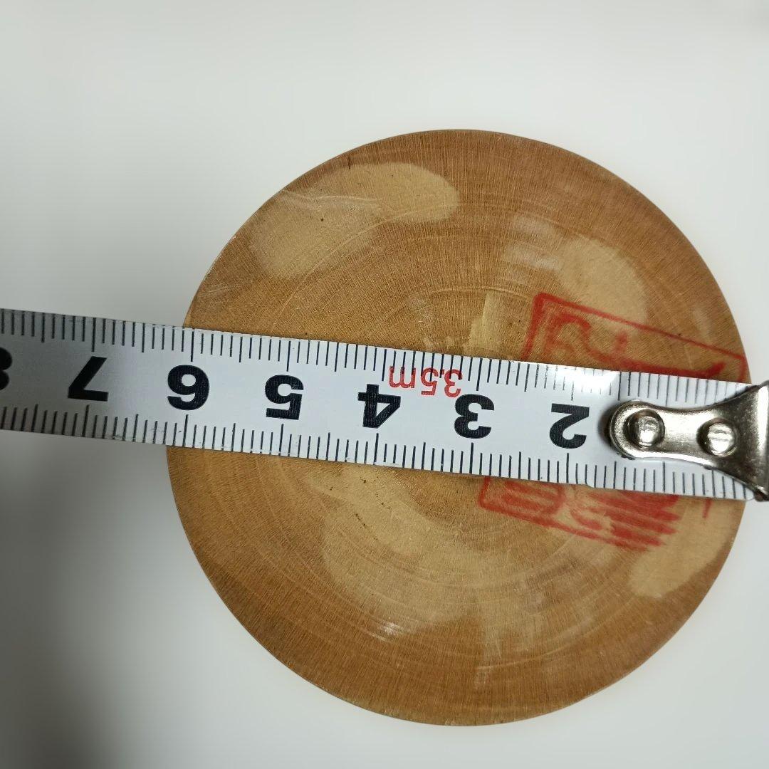 牧野千代松おさげ髪 木製こけし 大小セット 花模様