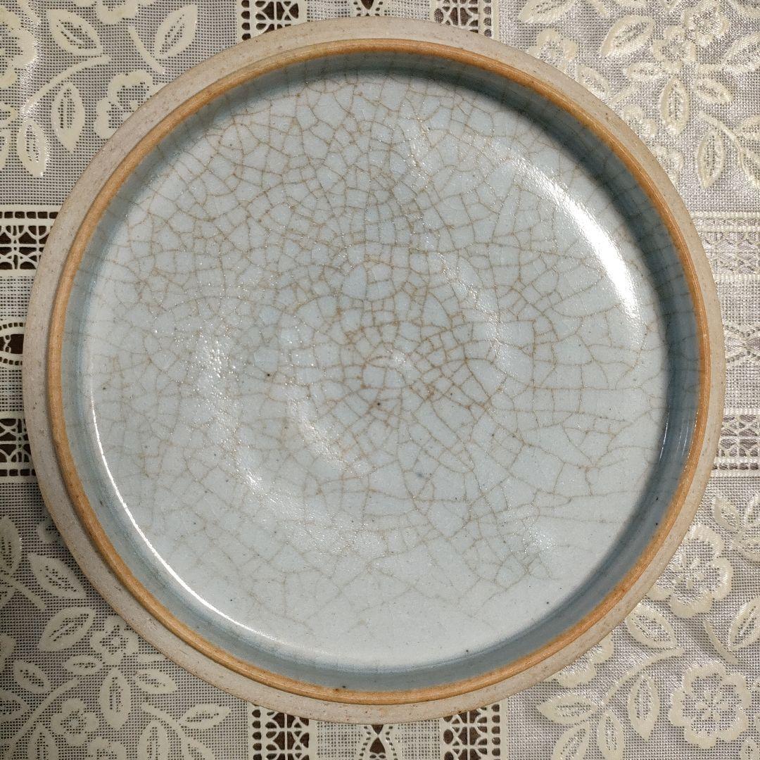 古代佛教遺跡出土完品『紅安南魚草紋酒会壺』桐箱＆極め付