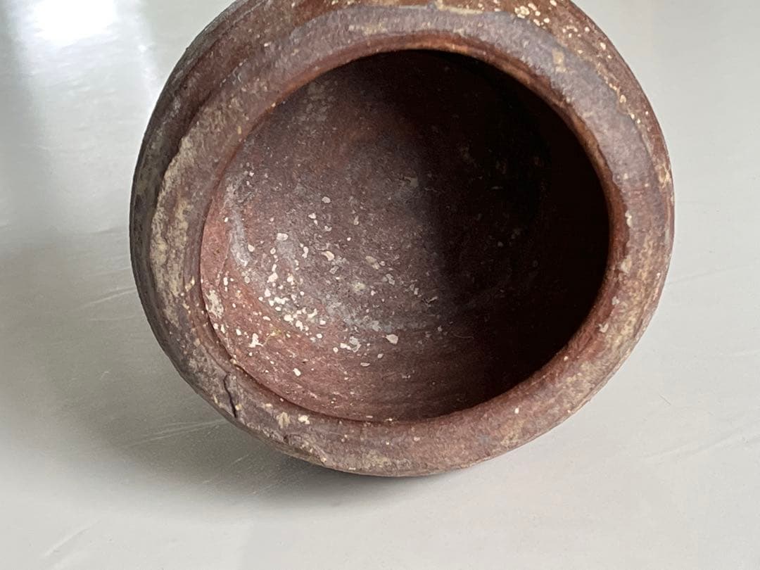 古越前　お歯黒壺