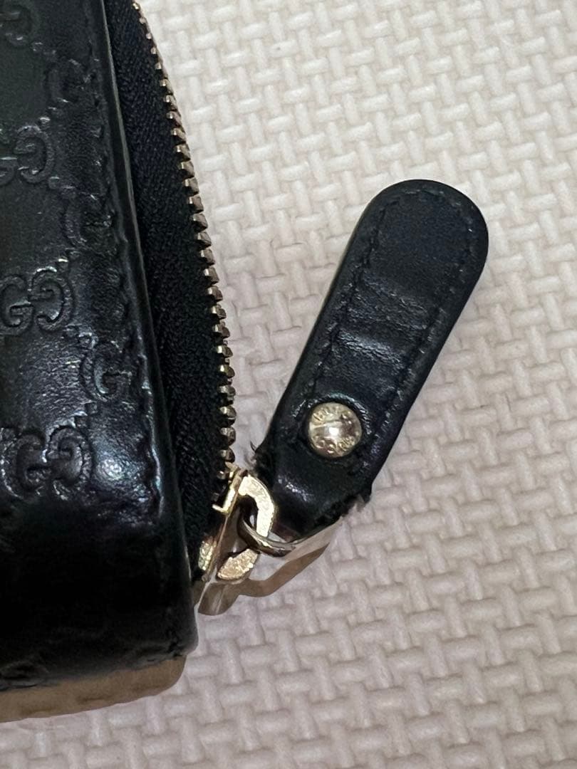 GUCCI 財布 シマ レザー