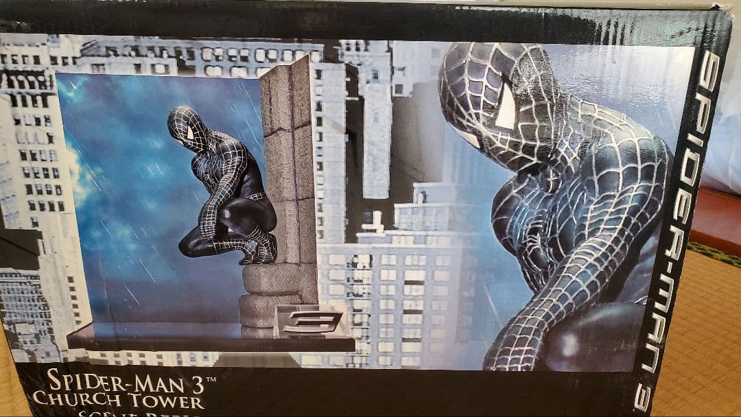 【未使用・レア】スパイダーマン3 黒スーツ マスターレプリカ+おまけフィギュア
