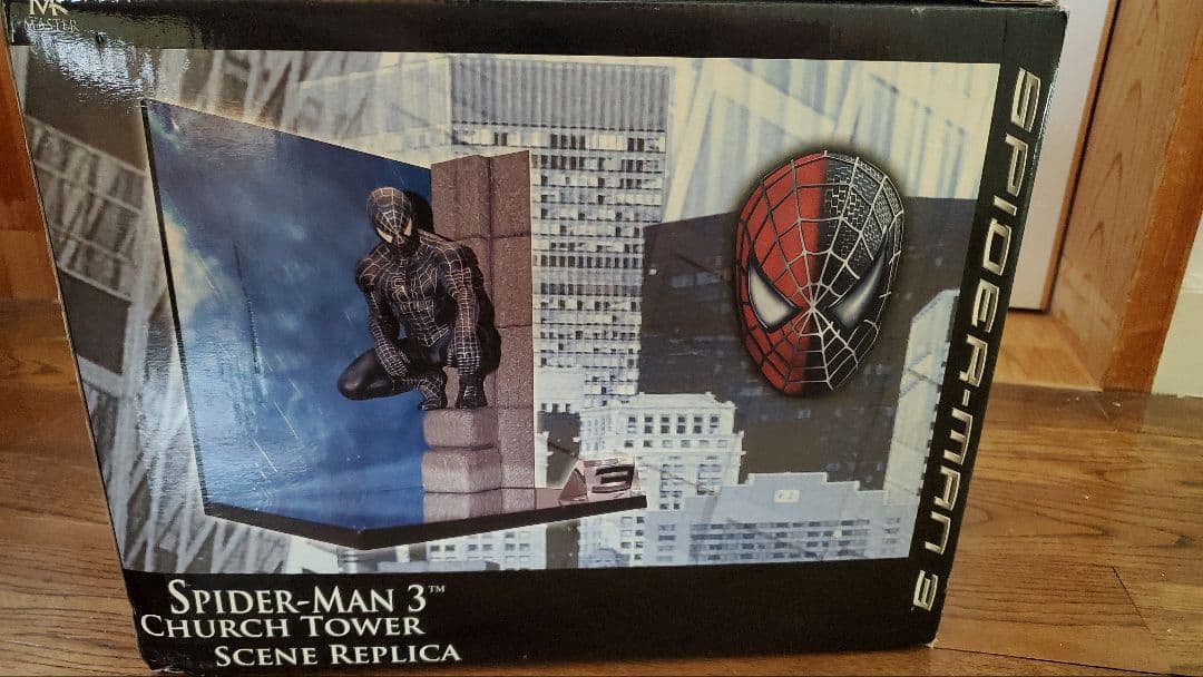 【未使用・レア】スパイダーマン3 黒スーツ マスターレプリカ+おまけフィギュア
