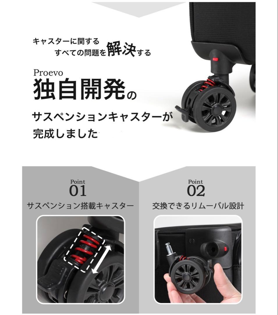 【ほぼ未使用】Proevo ビジネスキャリーケース　S 36l