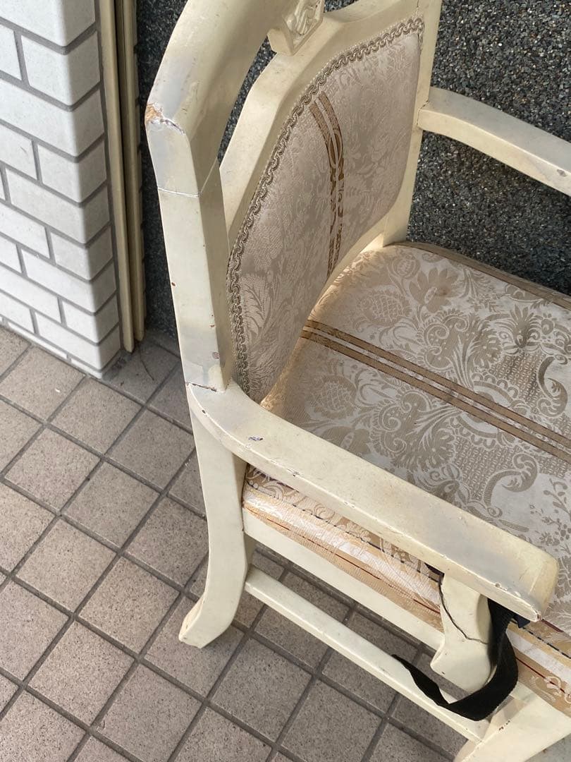 ロココ♦️アンティーク ヨーロピアン♦️超希少 キッズチェア♦️ベルト付♦️送料込