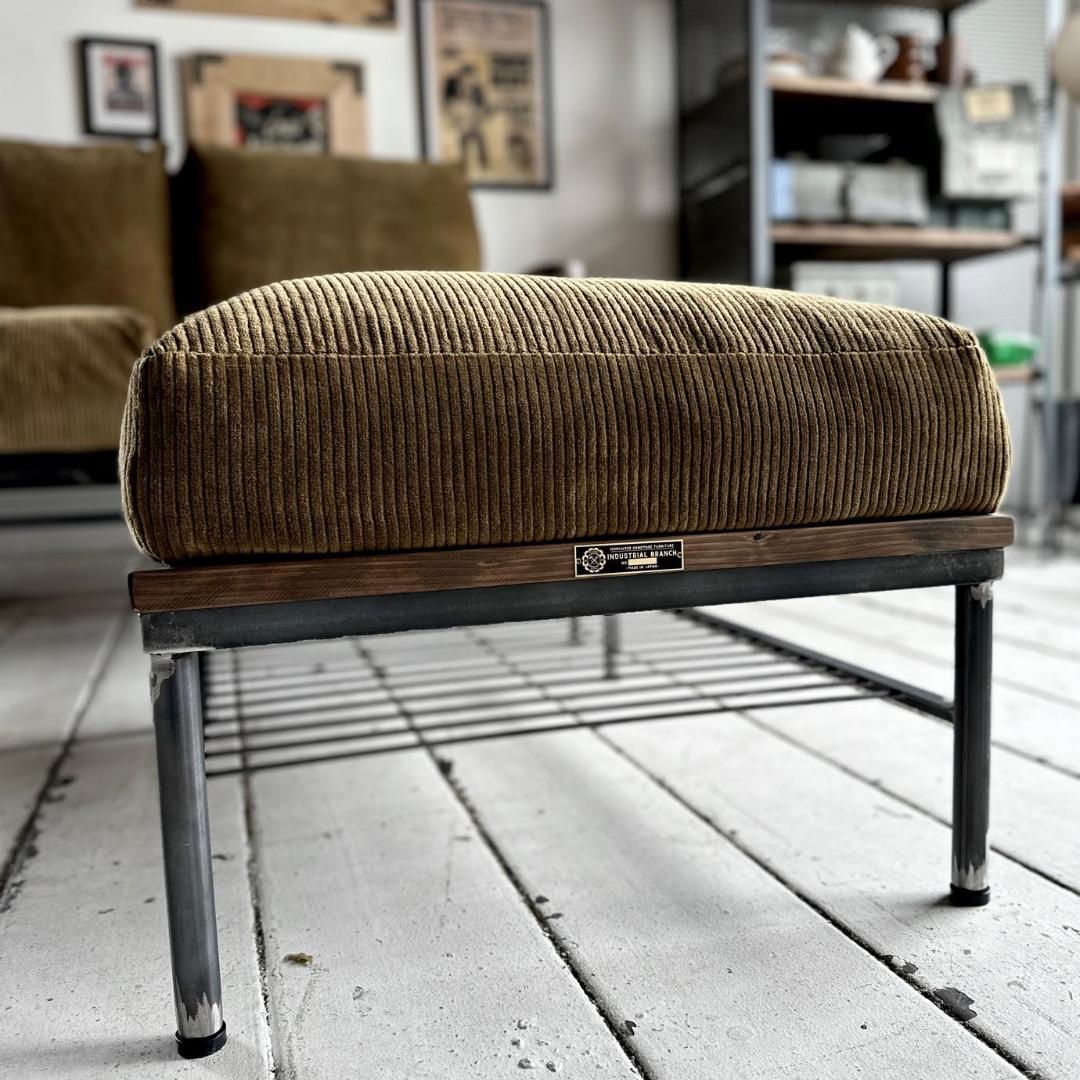 ★週末セール★インダストリアルブランチ【オットマンソファ（展示品）】アイアン