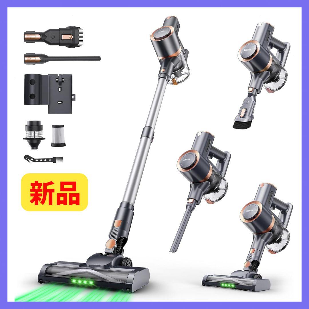 掃除機 グリーンLEDライト　コードレス　軽量　自立式　LED液晶ディスプレイ