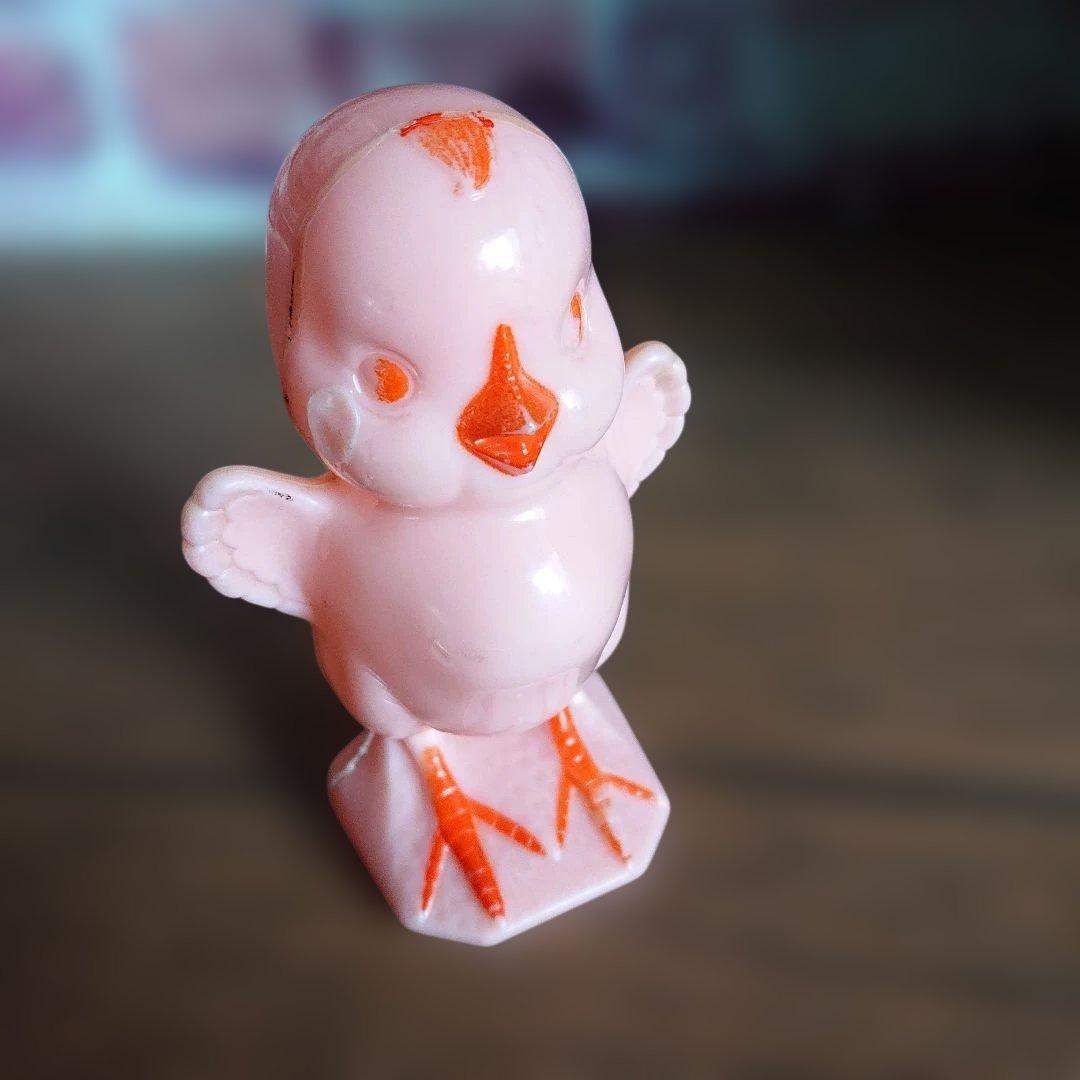 knickerbocker 1950s ビンテージ　ひよこ　ピンクレア