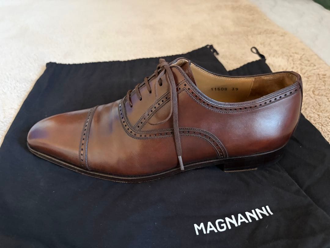 MAGNANNI/マグナーニ/ストレートチップ/size39/ブラウン