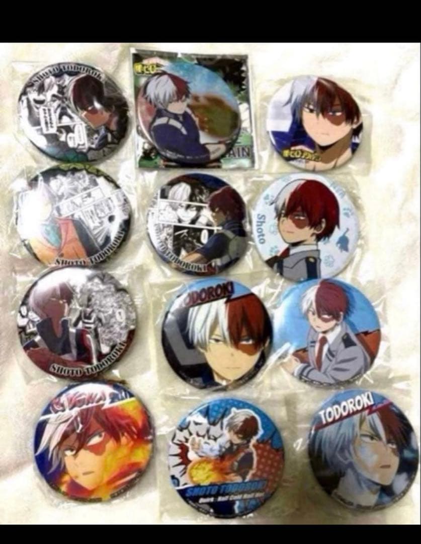 【まとめ売り】僕のヒーローアカデミア ヒロアカ 轟焦凍 缶バッジ ポストカード