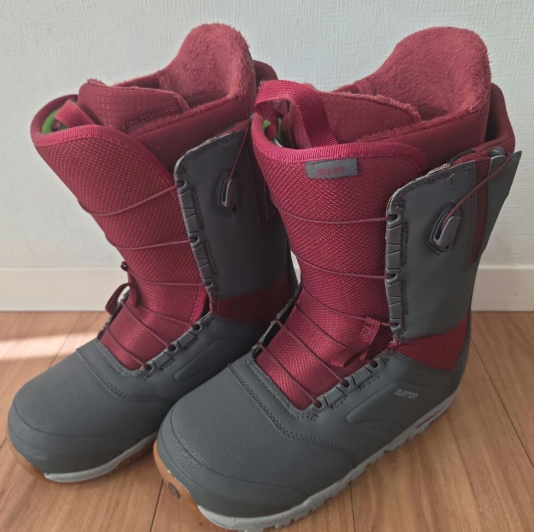 BURTON RULER-ASIAN FIT スノーボードブーツ グレー/赤