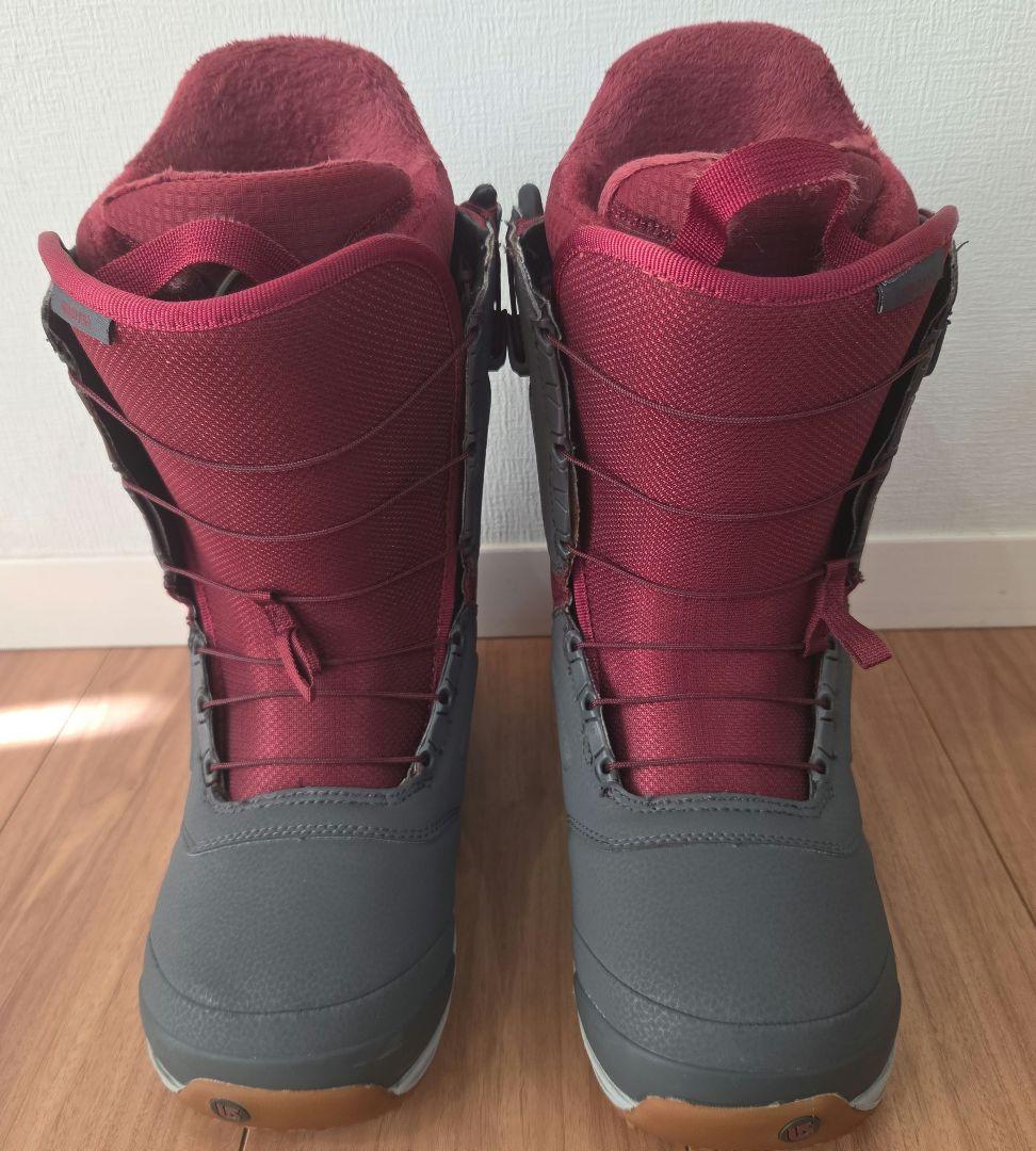 BURTON RULER-ASIAN FIT スノーボードブーツ グレー/赤
