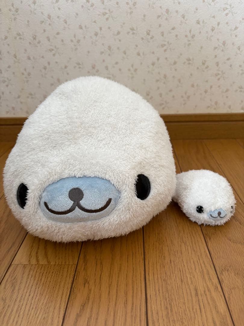 【希少】　まめゴマ　ぬいぐるみ　大小　セット　平成レトロ　サンエックス　非売品