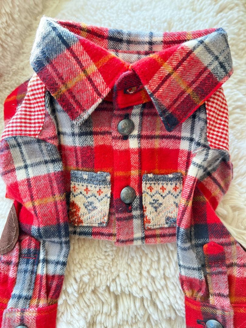 希少❣️試着のみ❣️受注会オーダー品 めちゃ可愛い❣️ネルシャツ2ハーフ