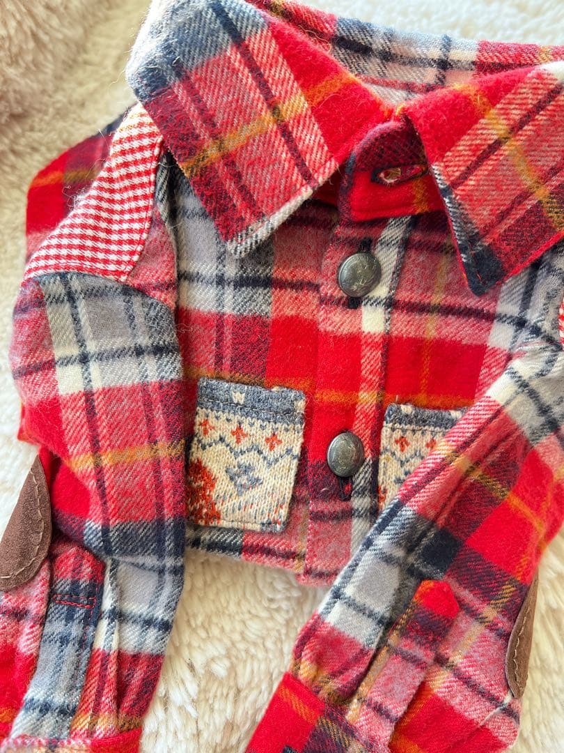 希少❣️試着のみ❣️受注会オーダー品 めちゃ可愛い❣️ネルシャツ2ハーフ